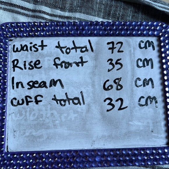 Urbanology Luxury Linen Collection Stripes Pants Straight Leg Belt Pocket Small - Picture 8 of 8